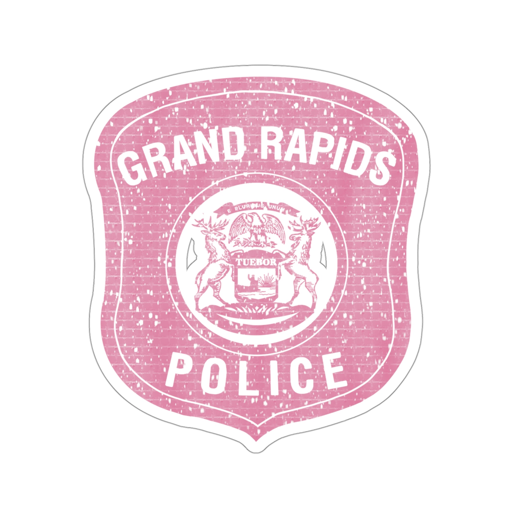 GRPD Kiss-Cup Stickers in Pink Brick