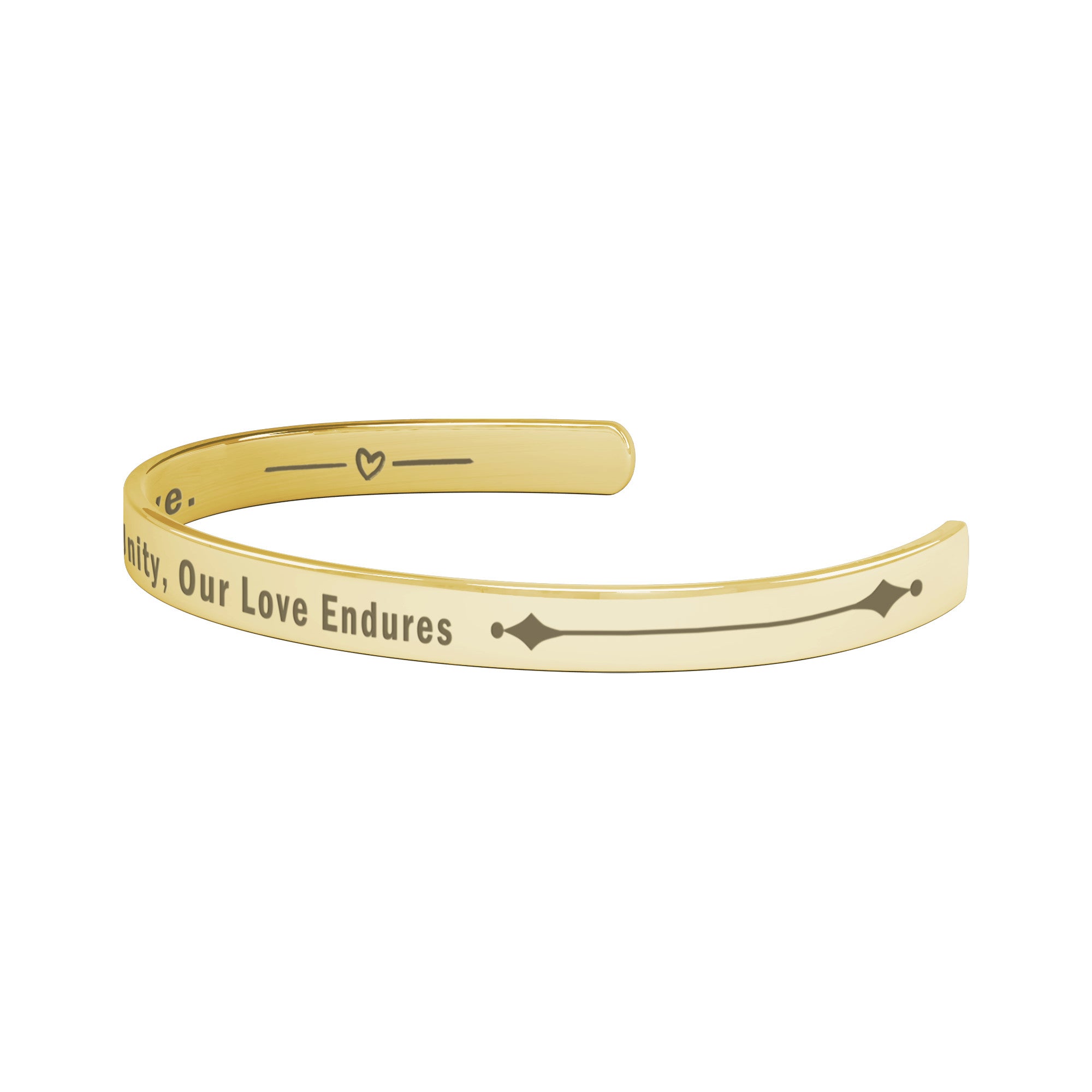 In Unity. Our Love Endures Cuff Bracelet