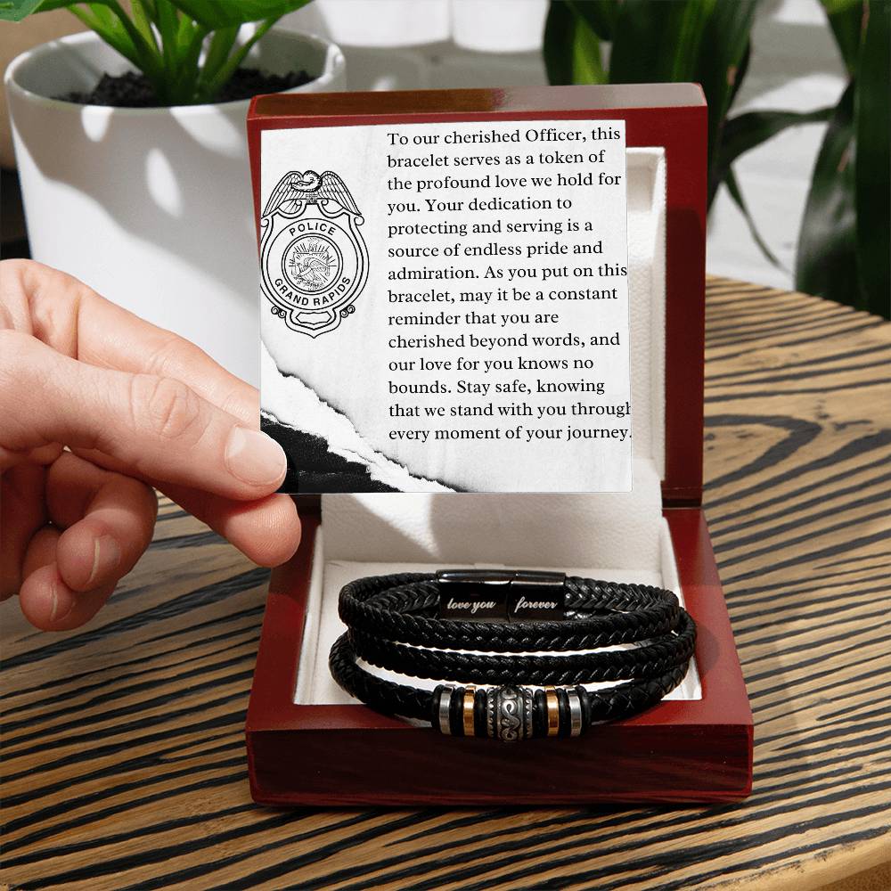 My Cherished Officer -  I Will Love You Forever Bracelet